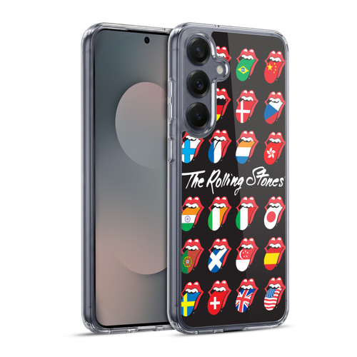 The Rolling Stones Licks Collection Flag Poster Soft Gel Case for Samsung Galaxy S25+ & MagSafe