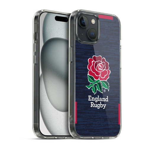 England Rugby Union 2020/21 Crest Kit Away Soft Gel Case for Apple iPhone 15 & MagSafe