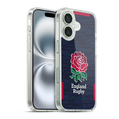 England Rugby Union 2020/21 Crest Kit Away Soft Gel Case for Apple iPhone 16 & MagSafe