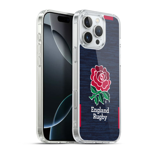 England Rugby Union 2020/21 Crest Kit Away Soft Gel Case for Apple iPhone 16 Pro Max & MagSafe