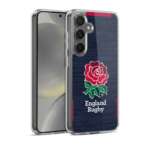 England Rugby Union 2020/21 Crest Kit Away Soft Gel Case for Samsung Galaxy S24 5G & MagSafe