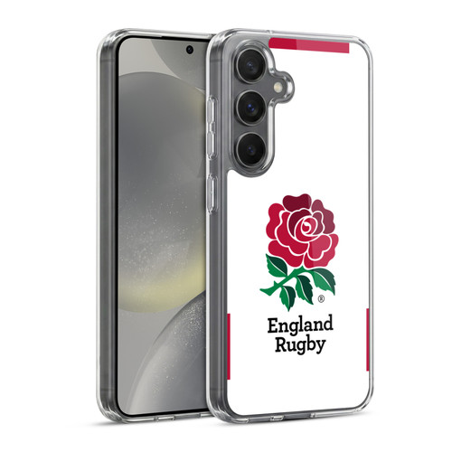 England Rugby Union 2020/21 Crest Kit Home Soft Gel Case for Samsung Galaxy S24 5G & MagSafe