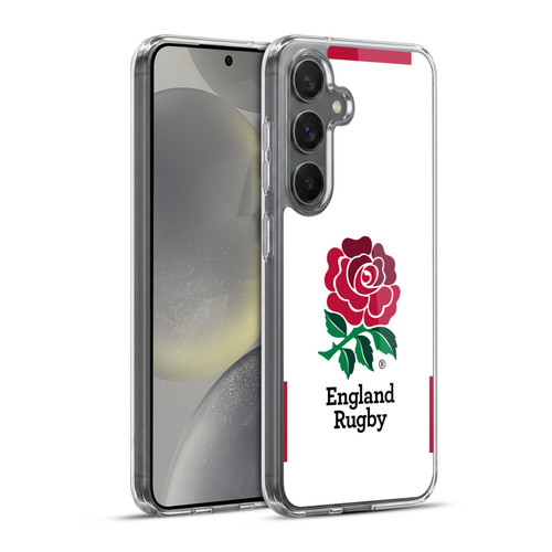 England Rugby Union 2020/21 Crest Kit Home Soft Gel Case for Samsung Galaxy S24+ 5G & MagSafe