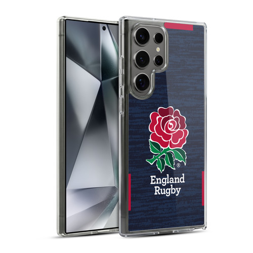 England Rugby Union 2020/21 Crest Kit Away Soft Gel Case for Samsung Galaxy S24 Ultra 5G & MagSafe