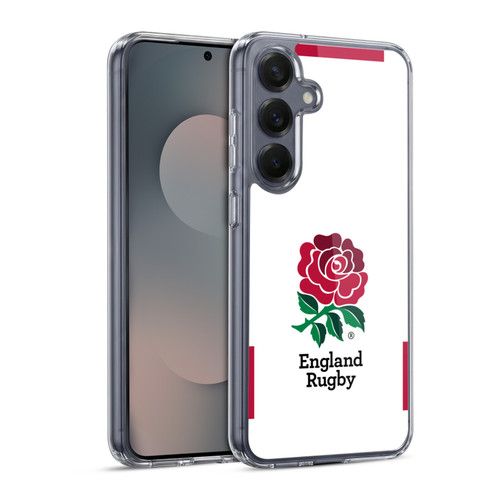 England Rugby Union 2020/21 Crest Kit Home Soft Gel Case for Samsung Galaxy S25 & MagSafe