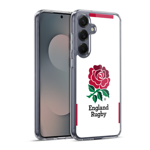 England Rugby Union 2020/21 Crest Kit Home Soft Gel Case for Samsung Galaxy S25+ & MagSafe
