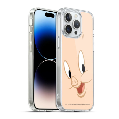 Looney Tunes Full Face Porky Pig Soft Gel Case for Apple iPhone 14 Pro Max & MagSafe