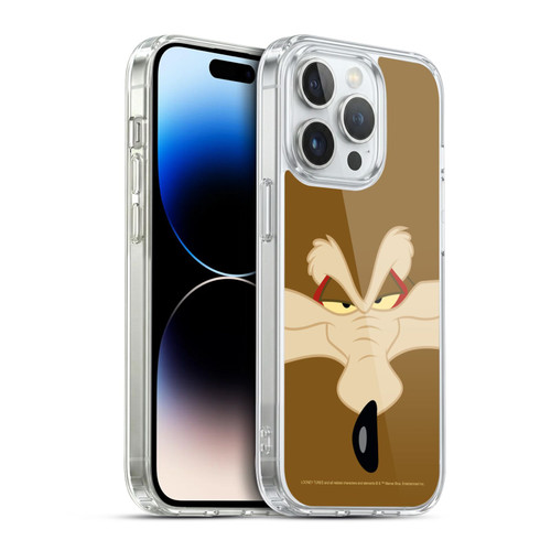 Looney Tunes Full Face Wile E. Coyote Soft Gel Case for Apple iPhone 14 Pro & MagSafe