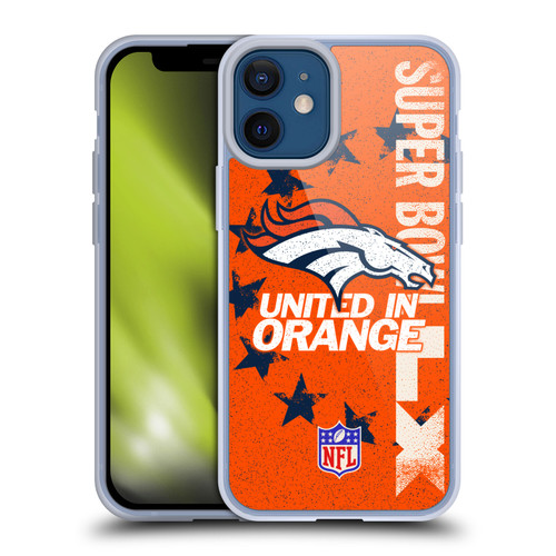 NFL 2026 Super Bowl LX Broncos United In Orange Soft Gel Case for Apple iPhone 12 Mini & MagSafe