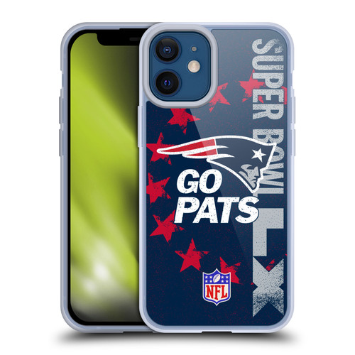 NFL 2026 Super Bowl LX Patriots Go Pats Soft Gel Case for Apple iPhone 12 Mini & MagSafe