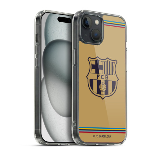 FC Barcelona 2022/23 Crest Kit Away Soft Gel Case for Apple iPhone 15 Plus & MagSafe