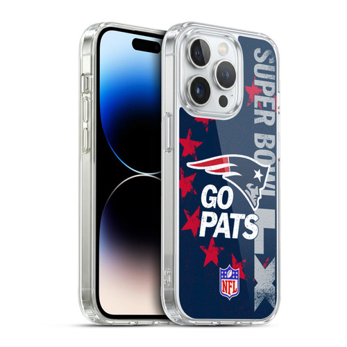 NFL 2026 Super Bowl LX Patriots Go Pats Soft Gel Case for Apple iPhone 13 Pro & MagSafe