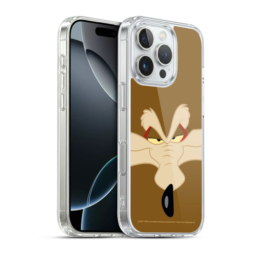 Looney Tunes Full Face Wile E. Coyote Soft Gel Case for Apple iPhone 16 Pro & MagSafe