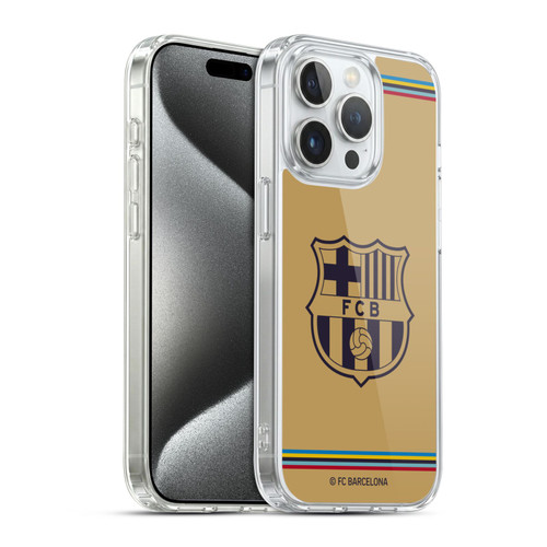 FC Barcelona 2022/23 Crest Kit Away Soft Gel Case for Apple iPhone 15 Pro & MagSafe