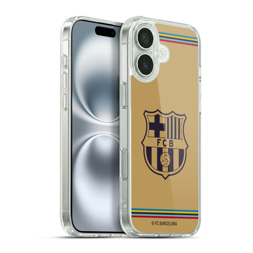FC Barcelona 2022/23 Crest Kit Away Soft Gel Case for Apple iPhone 16 Plus & MagSafe