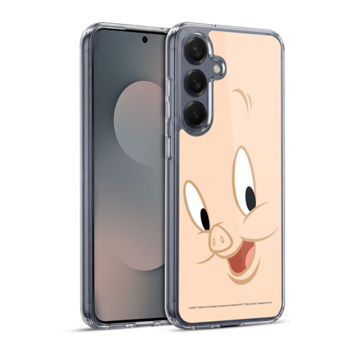 Looney Tunes Full Face Porky Pig Soft Gel Case for Samsung Galaxy S25+ & MagSafe