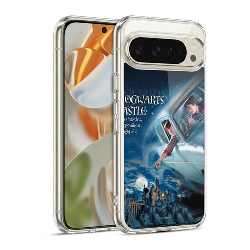Harry Potter Chamber Of Secrets III Flying Car Poster Soft Gel Case for Google Pixel 9 / Pixel 9 Pro