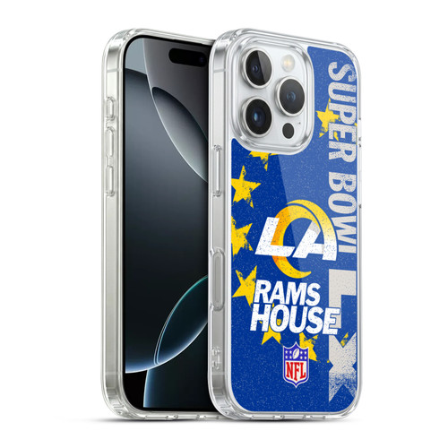 NFL 2026 Super Bowl LX Rams House Soft Gel Case for Apple iPhone 16 Pro & MagSafe