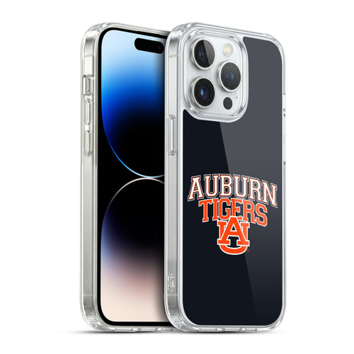 Auburn University AU Auburn University Art Auburn Tigers 1 Soft Gel Case for Apple iPhone 14 Pro & MagSafe