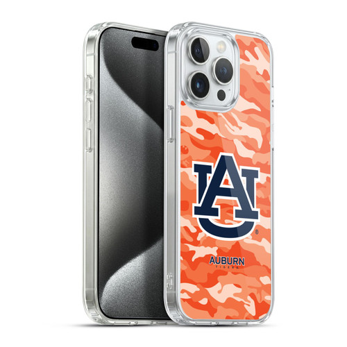 Auburn University AU Auburn University Art Camou 2 Soft Gel Case for Apple iPhone 15 Pro Max & MagSafe
