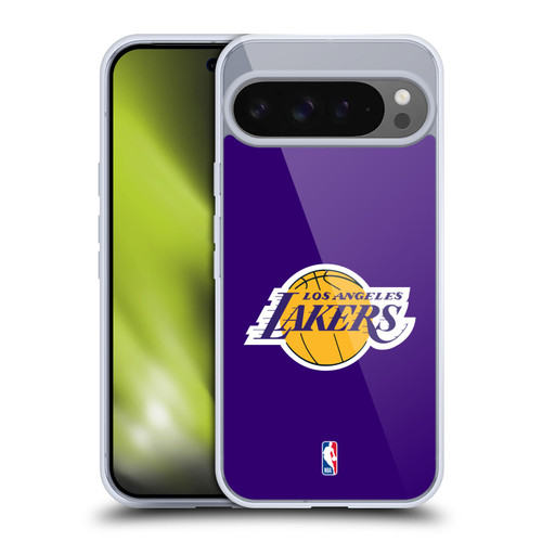 NBA Los Angeles Lakers Logo Purple Soft Gel Case for Google Pixel 9 Pro XL