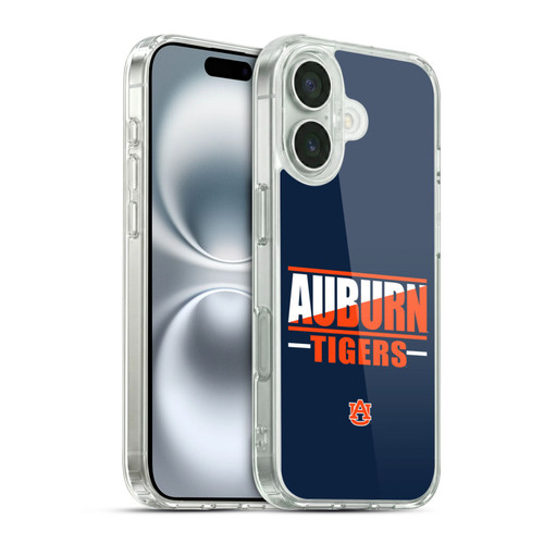 Auburn University AU Auburn University Art Auburn Tigers 2 Soft Gel Case for Apple iPhone 16 & MagSafe