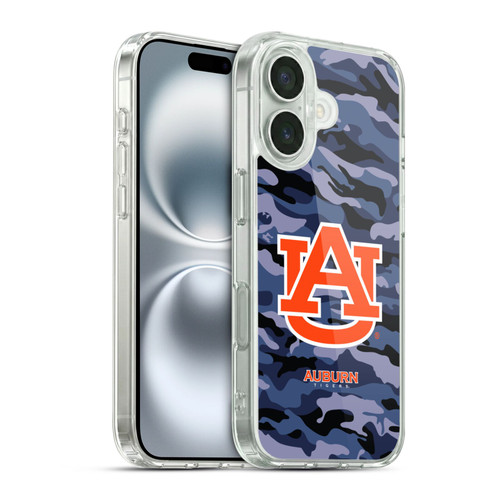 Auburn University AU Auburn University Art Camou 1 Soft Gel Case for Apple iPhone 16 & MagSafe