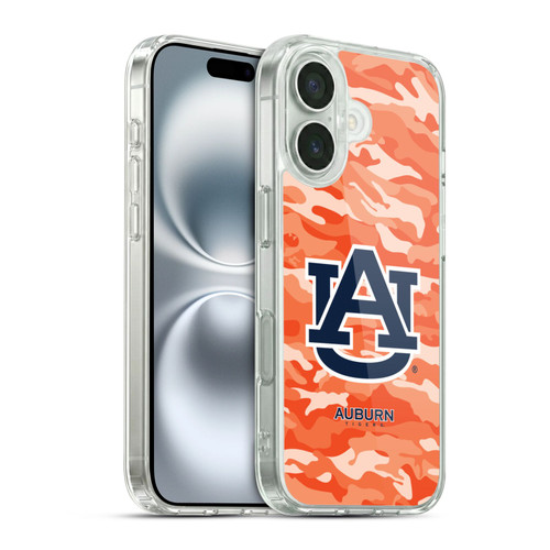 Auburn University AU Auburn University Art Camou 2 Soft Gel Case for Apple iPhone 16 & MagSafe