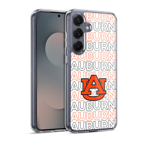 Auburn University AU Auburn University Art Typography Soft Gel Case for Samsung Galaxy S25 & MagSafe