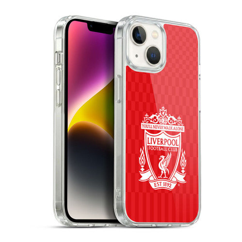 Liverpool Football Club Crest Designs White Home Soft Gel Case for Apple iPhone 14