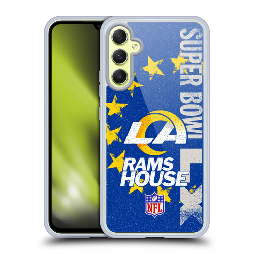 NFL 2026 Super Bowl LX Rams House Soft Gel Case for Samsung Galaxy A34 5G
