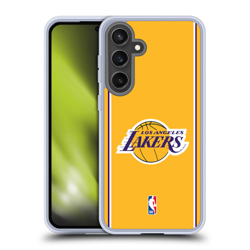 NBA Los Angeles Lakers Logo Gold Design Soft Gel Case for Samsung Galaxy S24 FE & MagSafe