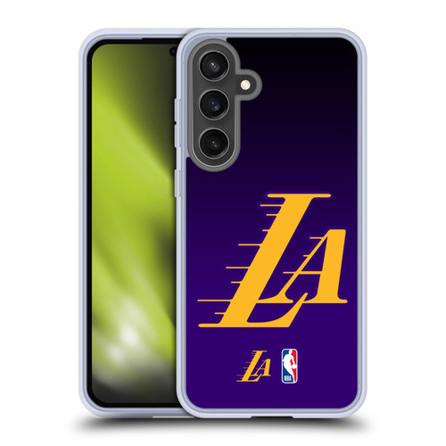NBA Los Angeles Lakers Logo Ombre Soft Gel Case for Samsung Galaxy S24 FE & MagSafe