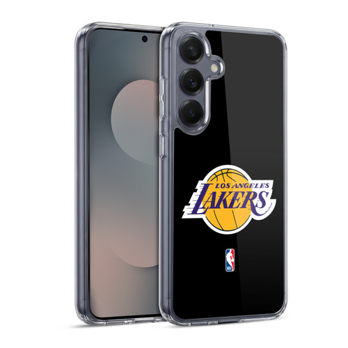 NBA Los Angeles Lakers Logo Black Soft Gel Case for Samsung Galaxy S25 & MagSafe