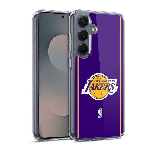 NBA Los Angeles Lakers Logo Purple Design Soft Gel Case for Samsung Galaxy S25 & MagSafe
