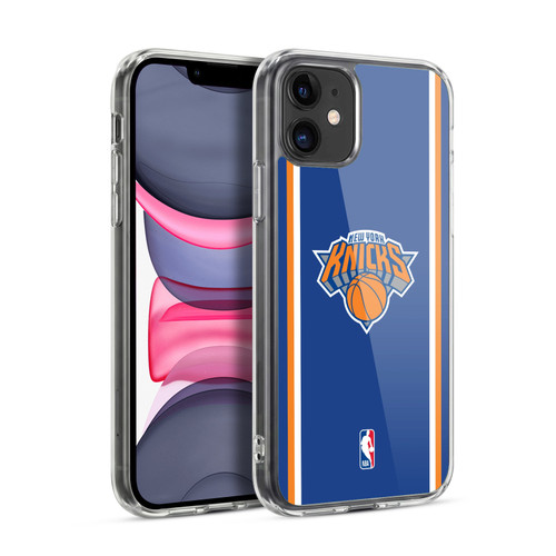 NBA New York Knicks Logo Blue Design Soft Gel Case for Apple iPhone 11