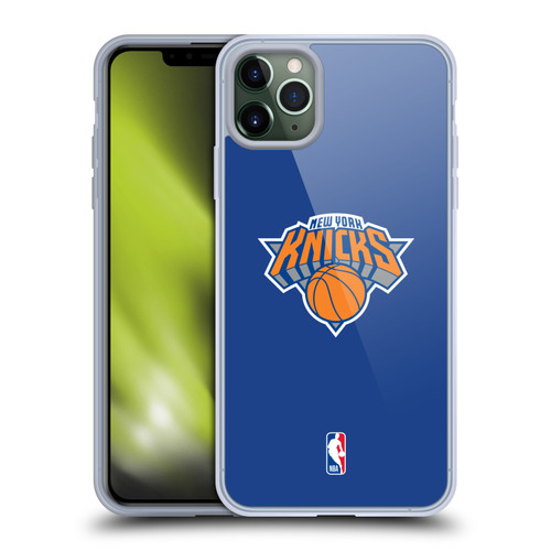 NBA New York Knicks Logo Blue Soft Gel Case for Apple iPhone 11 Pro Max & MagSafe