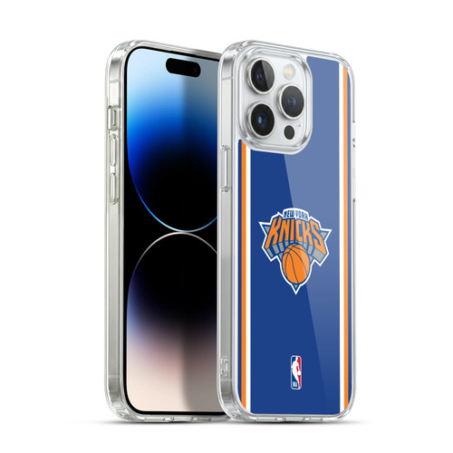 NBA New York Knicks Logo Blue Design Soft Gel Case for Apple iPhone 14 Pro Max & MagSafe