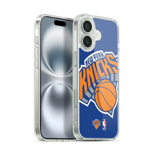 NBA New York Knicks Logo Oversized Soft Gel Case for Apple iPhone 16 Plus & MagSafe