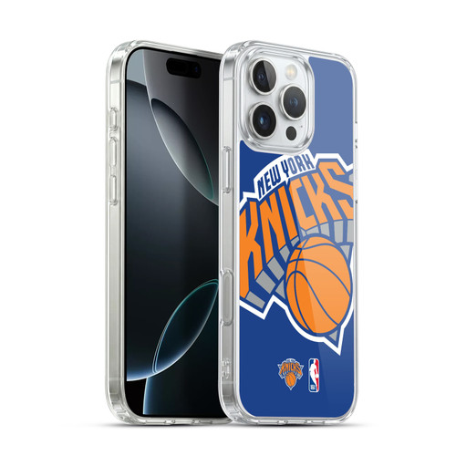 NBA New York Knicks Logo Oversized Soft Gel Case for Apple iPhone 16 Pro Max & MagSafe