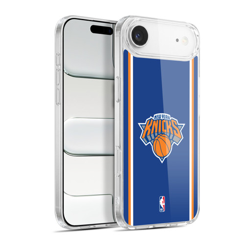 NBA New York Knicks Logo Blue Design Soft Gel Case for Apple iPhone 17 Air