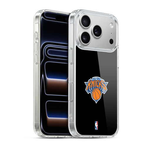 NBA New York Knicks Logo Black Design Soft Gel Case for Apple iPhone 17 Pro