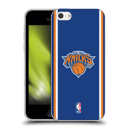 NBA New York Knicks Logo Blue Design Soft Gel Case for Apple iPhone 5c