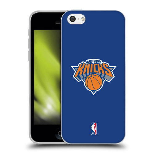 NBA New York Knicks Logo Blue Soft Gel Case for Apple iPhone 5c