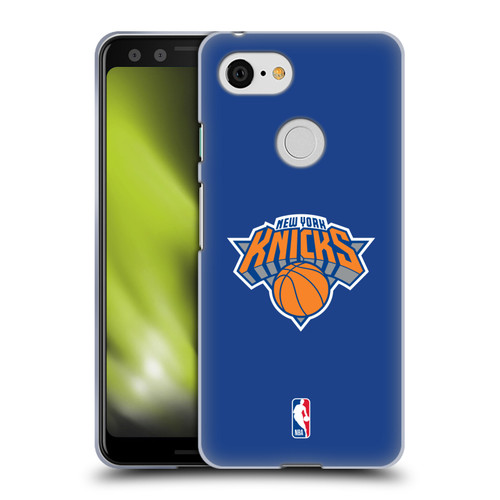 NBA New York Knicks Logo Blue Soft Gel Case for Google Pixel 3