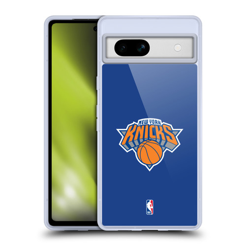 NBA New York Knicks Logo Blue Soft Gel Case for Google Pixel 7a