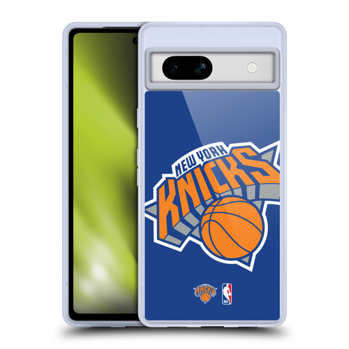 NBA New York Knicks Logo Oversized Soft Gel Case for Google Pixel 7a