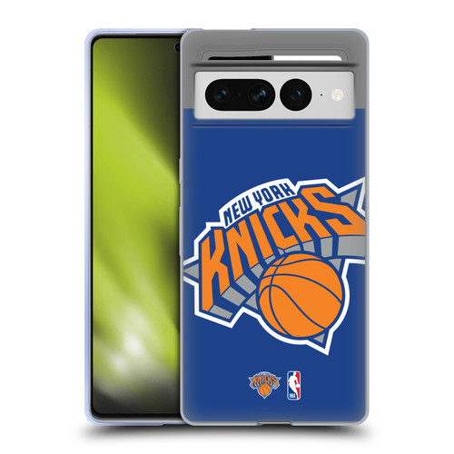 NBA New York Knicks Logo Oversized Soft Gel Case for Google Pixel 7 Pro