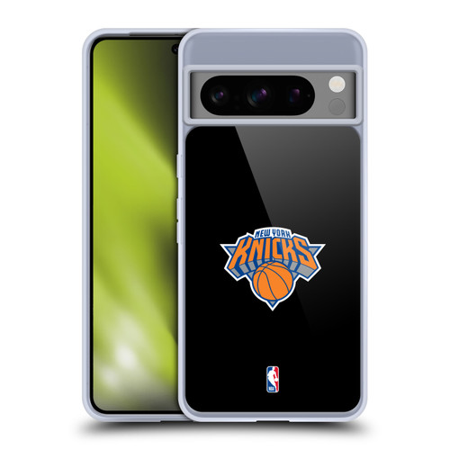 NBA New York Knicks Logo Black Design Soft Gel Case for Google Pixel 8 Pro
