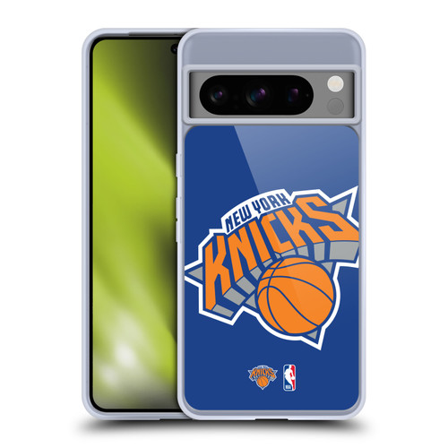 NBA New York Knicks Logo Oversized Soft Gel Case for Google Pixel 8 Pro